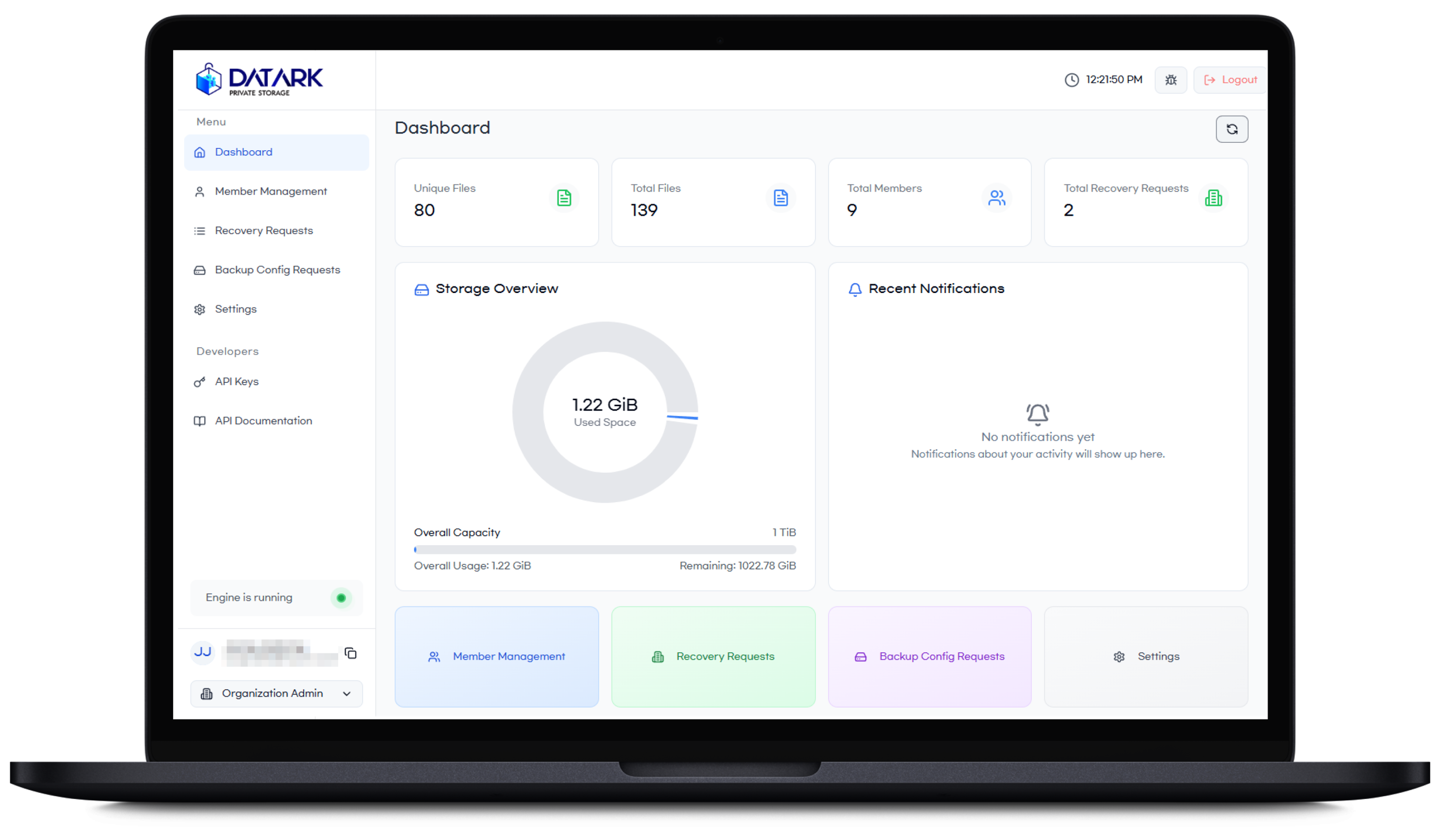 DatArk Dashboard
